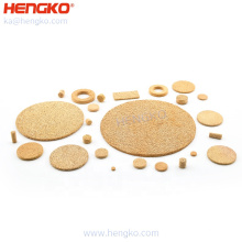 HENGKO high quality brass sintered porous disc filter sintered bronze filter disc